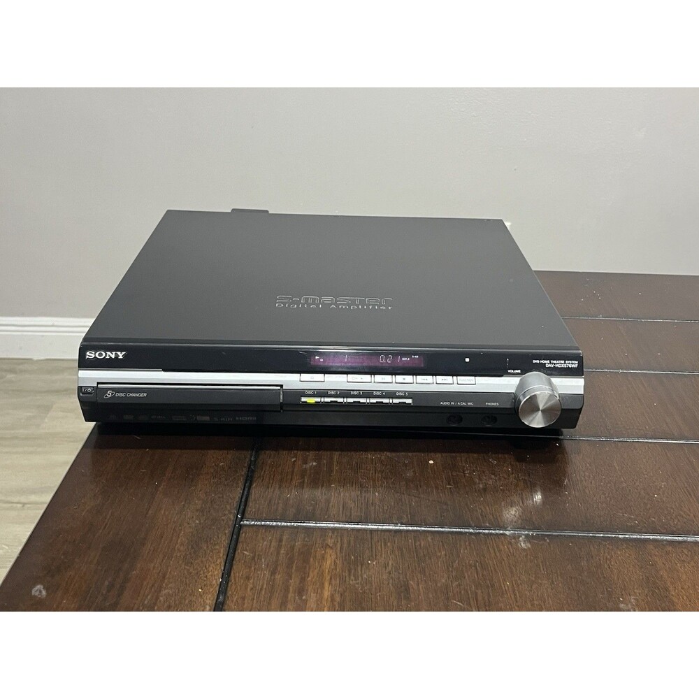Sony DAV-HDX576WF Receiver 5-Disc Changer HCD-HDX576WF S-Master S-AIR Tested